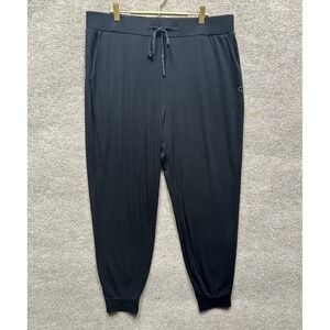 Cozy Earth Brushed Bamboo Jogger Pants Women XL Black Soft Everyday Lounge EUC